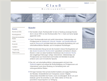 Tablet Screenshot of clauss-rechtsanwaelte.de